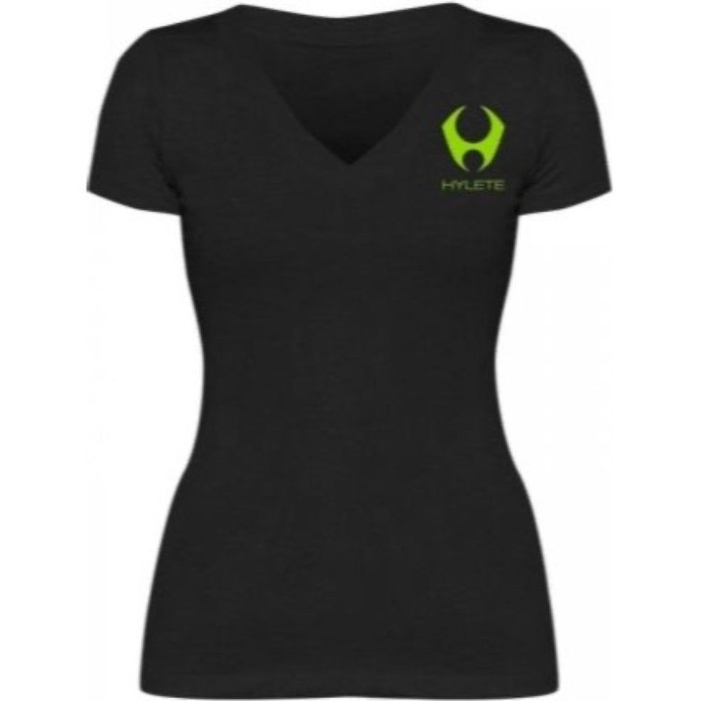 Hylete Ladies Train V-Neck Tee Size Medium